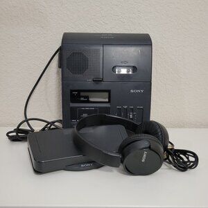 Sony BM-840 Desktop Microcassette Transcriber Unit ONLY+ Pedal+ Headphones Works
